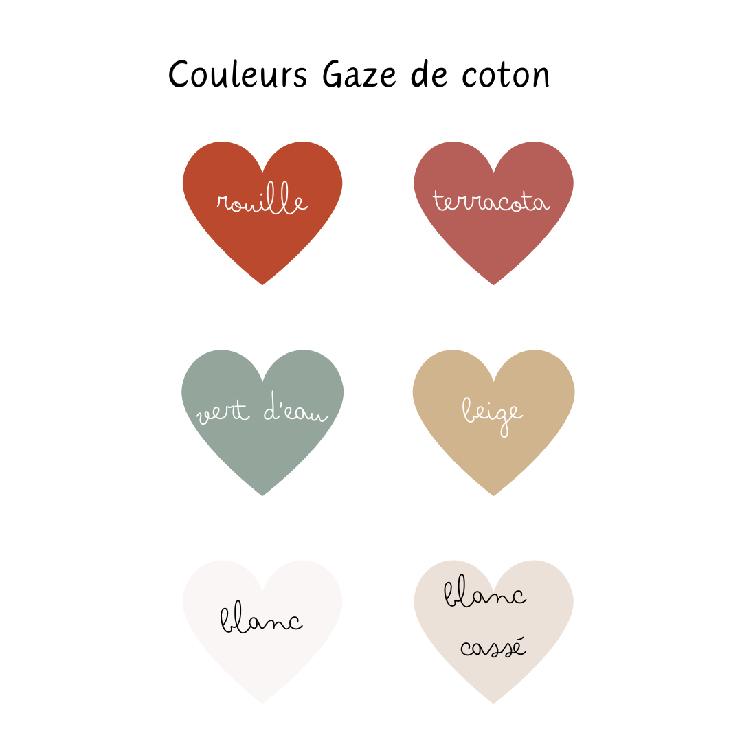 Coussin Personnalisé - Gaze de Coton