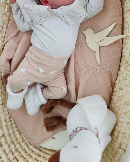 Organic cotton muslin cloth - Personalized