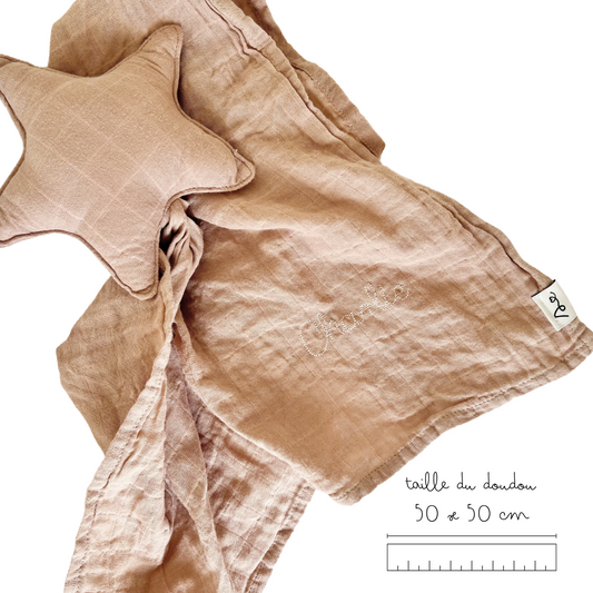 Doudou étoile plat - Coton Bio