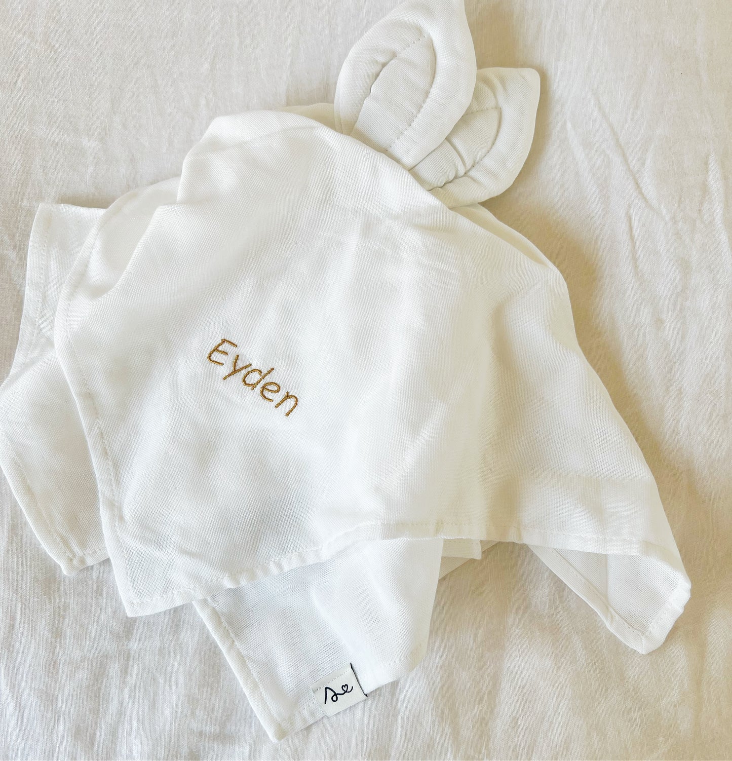Doudou lapin plat - Coton Bio