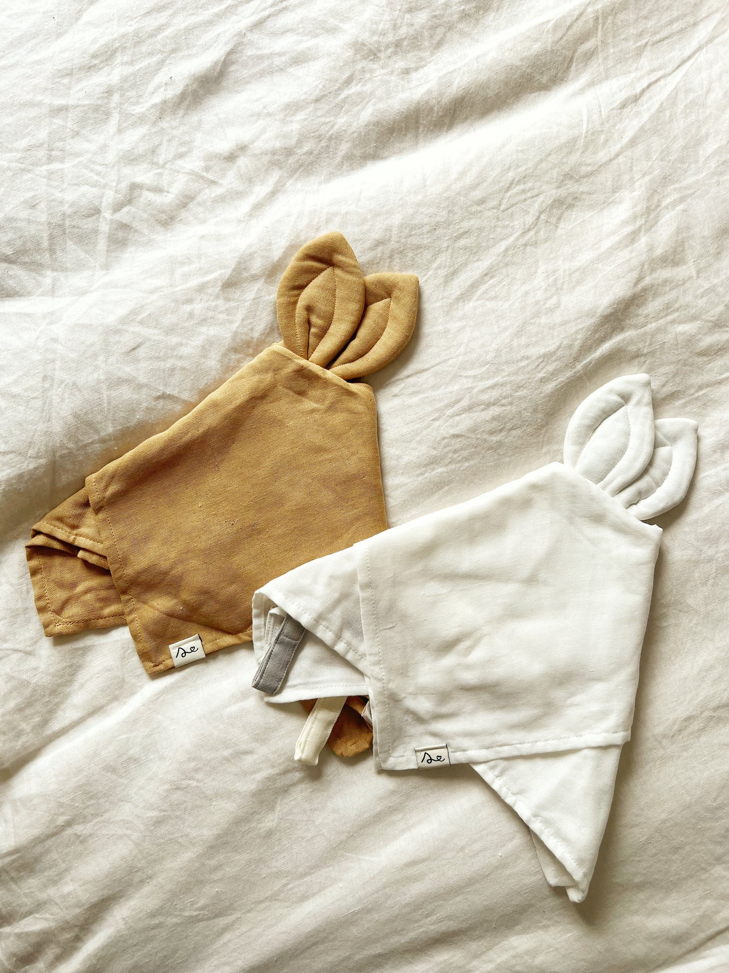 Doudou lapin plat - Coton Bio