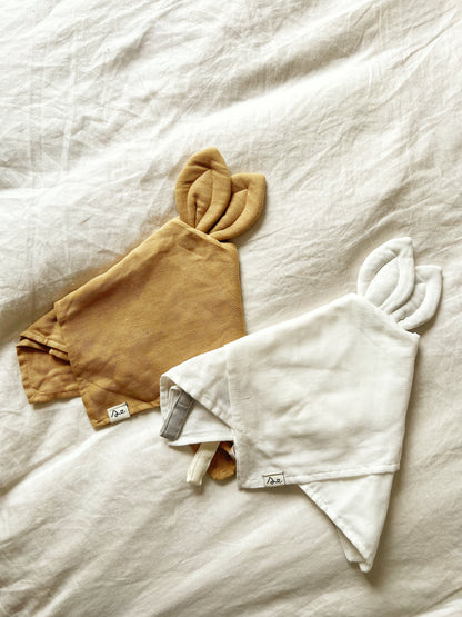 Doudou lapin plat - Coton Bio