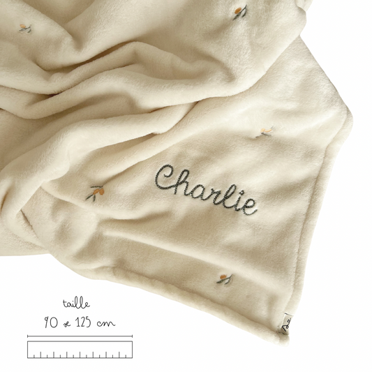 Couverture polaire broderie - Personnalisée