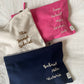 trousse coton brodée prénom bébé 