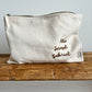 trousse coton brodée prénom bébé 