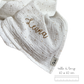 lange gaze de coton personnalisé bébé brodé