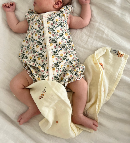 Organic cotton muslin cloth - Personalized
