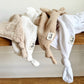 grand doudou lange gaze de coton personnalisé fleuri