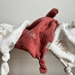grand doudou lange gaze de coton personnalisé fleuri